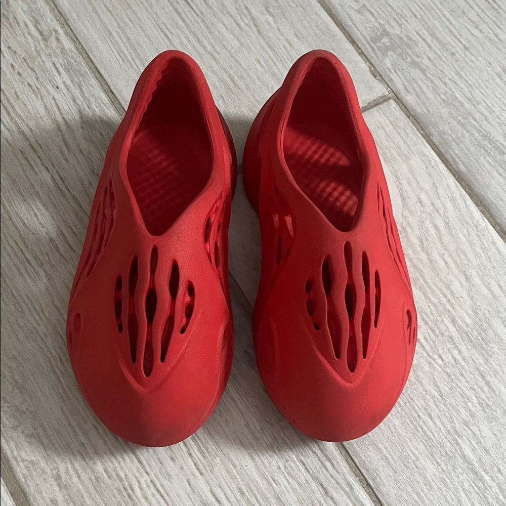 Red Slip-On Foam Adidas Shoes 9c